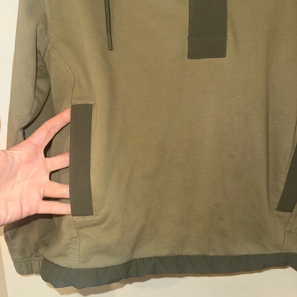 Athleta Green Quarter-Zip Hoodie - Picture 3 of 7